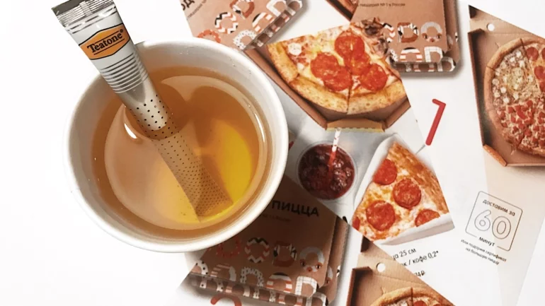 Чай Teatone в стиках и «Додо пицца»  инновации на обед!