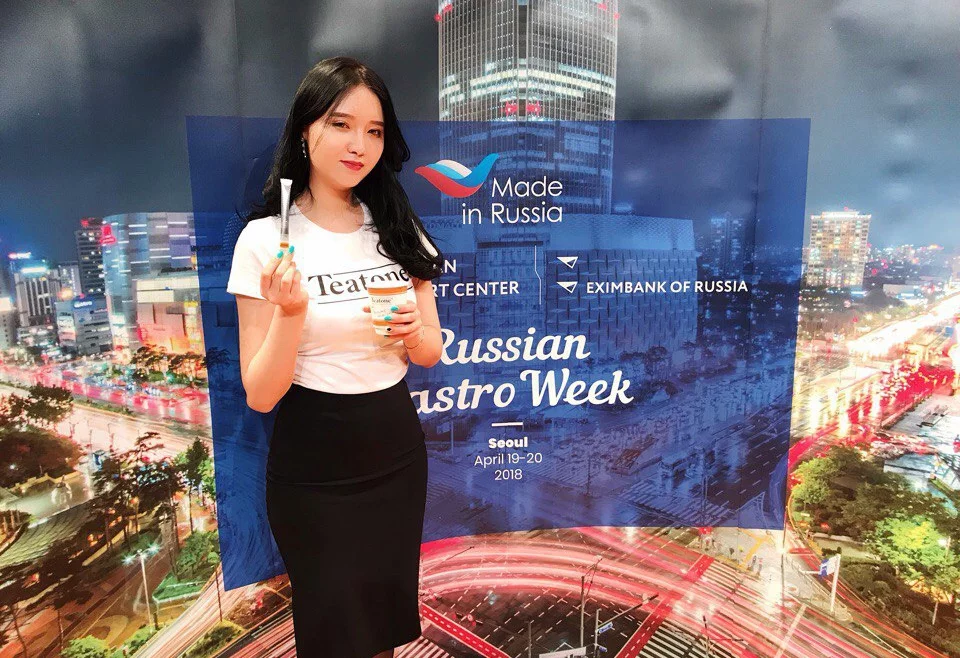 Teatone has presented its tea in stick for the Korean market at Russian Gastro Week Seoul 2018